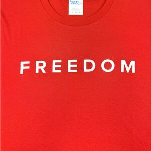 Red Charlie Kirk “Freedom” T-Shirt